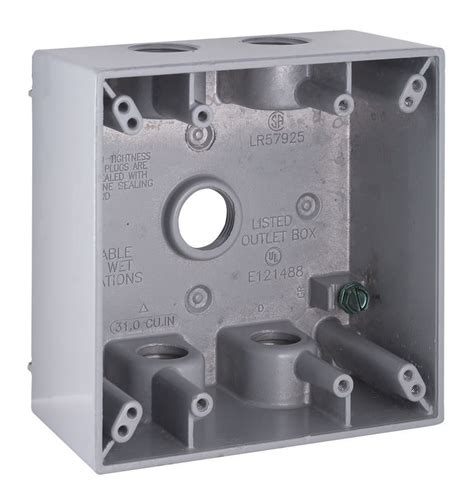 show me a 2 gang junction box|outdoor 2 gang outlet box.